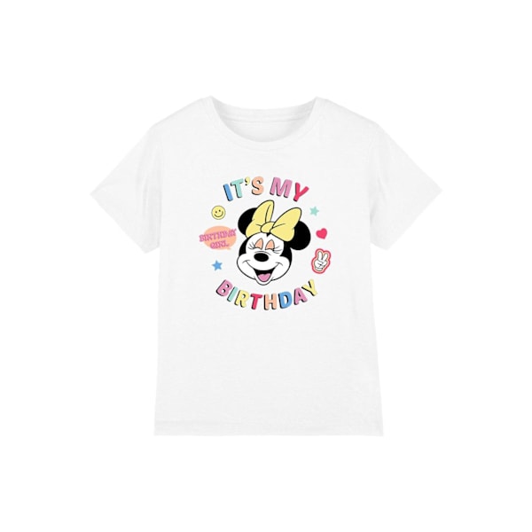 Disney Barn/Flickor Det är Min Födelsedag Minnie Mouse T-shirt 7-8 White 7-8 Years