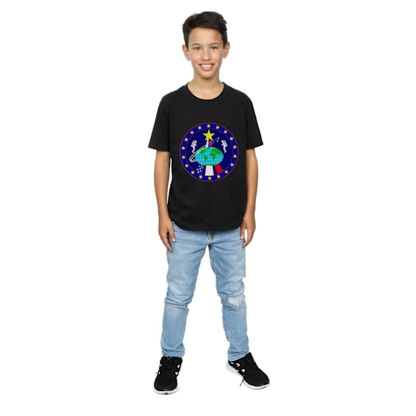 NASA Boys Classic Globe Astronauts T-shirt 7-8 år Svart Black 7-8 Years