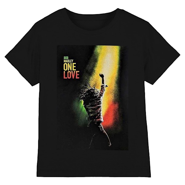 Bob Marley Unisex Adult One Love Movie Poster T-Shirt M Svart Black M