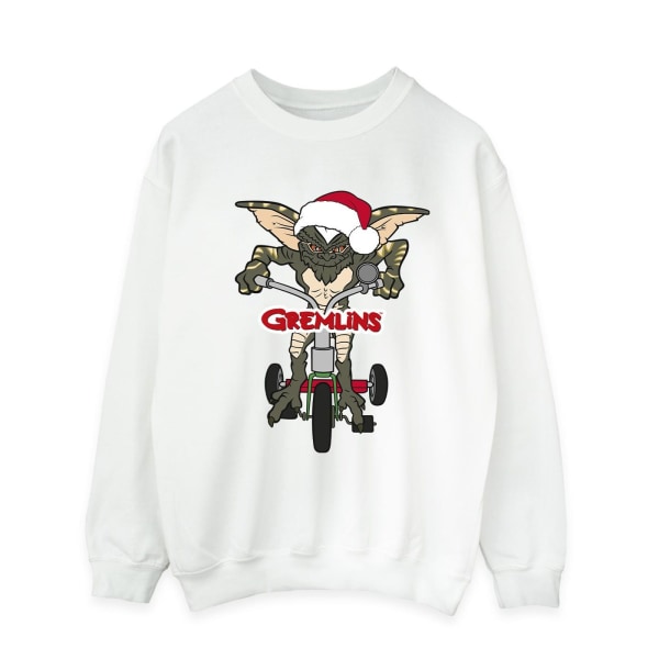 Gremlins Mens Bike Logo Sweatshirt 3XL Vit White 3XL