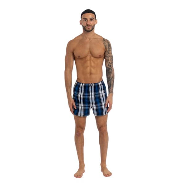 Kandor Hexster Rutiga Vävt Boxershorts för Män (6-pack) XL M Multicoloured XL