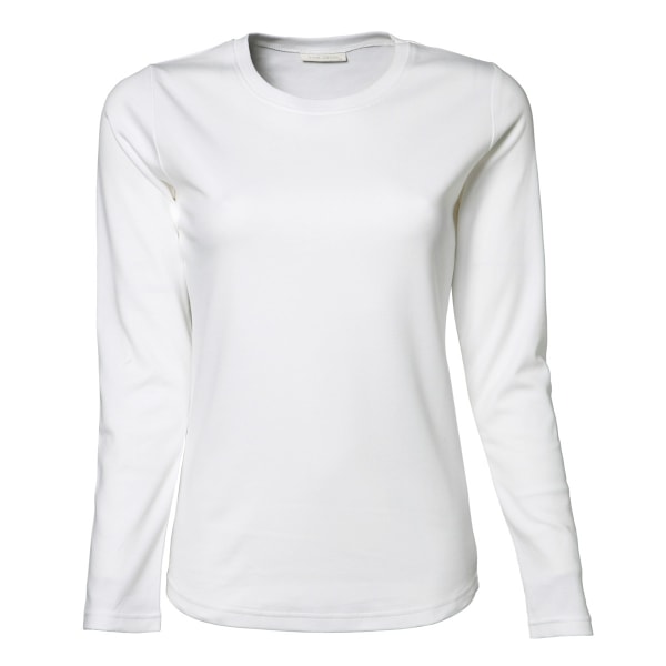 Tee Jays Dam/Kvinnor Interlock Långärmad T-shirt M Vit White M
