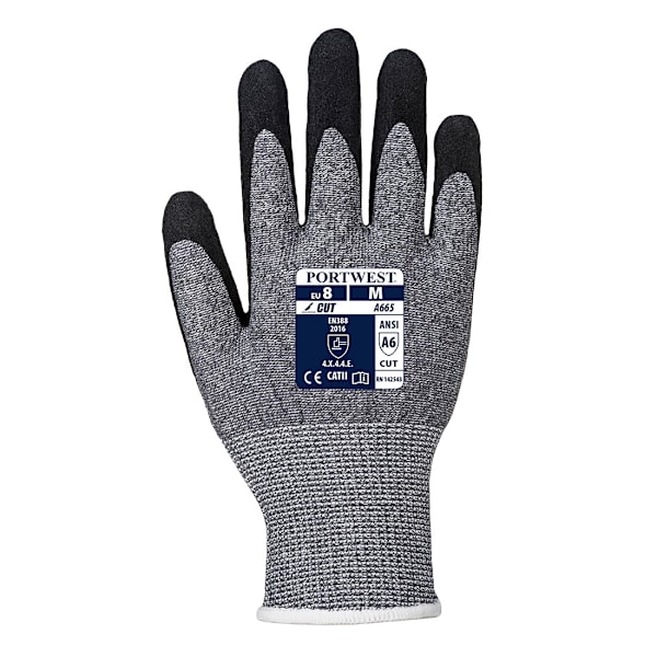 Portwest Unisex Vuxen A665 VHR Avancerade Skärskyddshandskar 7 Grey 7