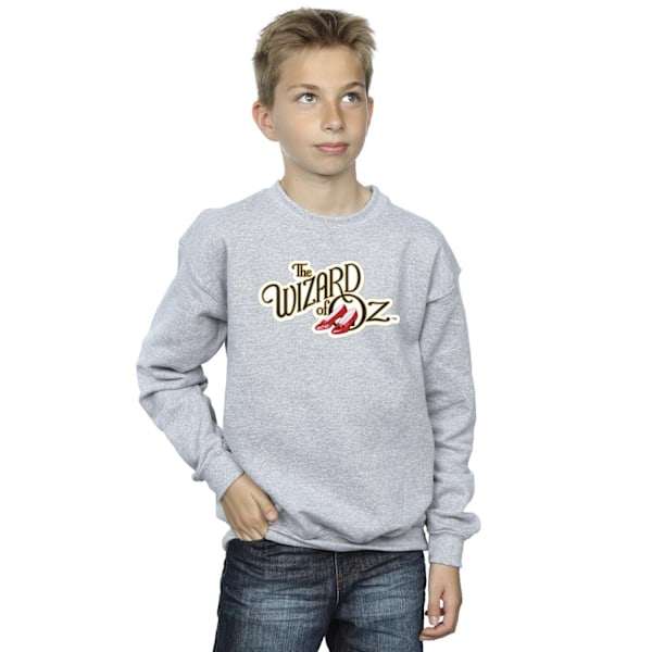 The Wizard Of Oz Boys Shoes Logo Sweatshirt 12-13 År Sport Sports Grey 12-13 Years