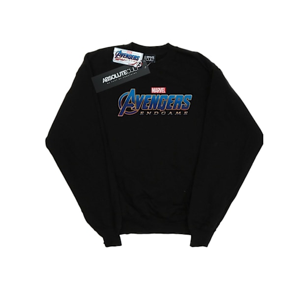 Marvel Dam/Kvinnor Avengers Endgame Logo Sweatshirt L Svart Black L