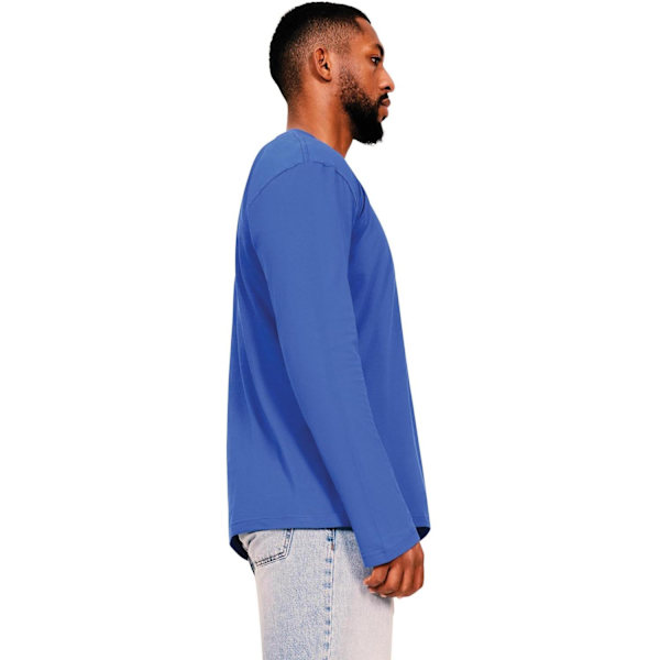 Casual Classic Mens Ringspun Cotton Long-Sleeved T-Shirt M Roya Royal Blue M