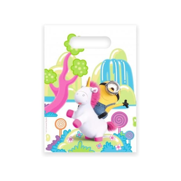 Despicable Me Fluffy Party Bags (Pack om 6) One Size Multicolou Multicoloured One Size