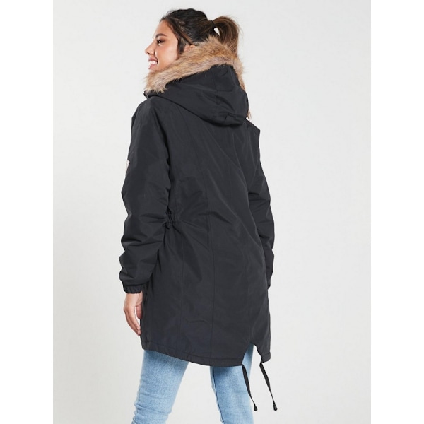 Trespass Dam/Kvinnor Celebrity Isolerad Längre Parka Black XXXL