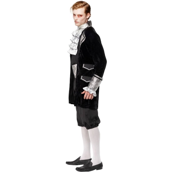 Fever Barock Vampyr Kostymset för Män M Svart Black M