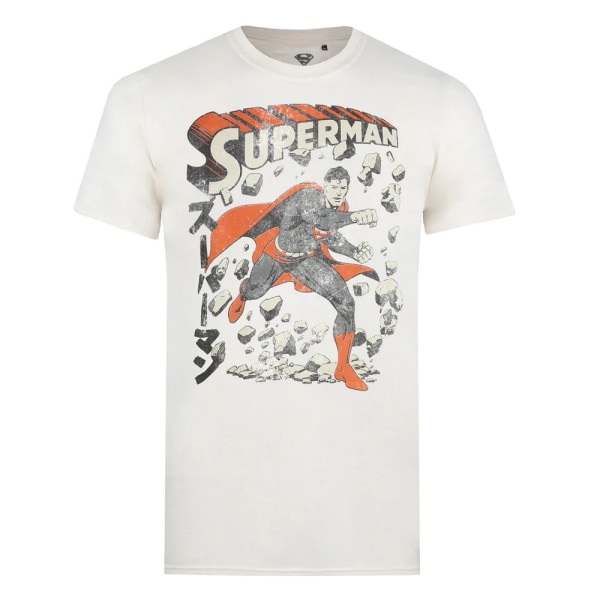 Superman Herr japansk T-shirt M Natur/Svart/Orange Natural/Black/Orange M
