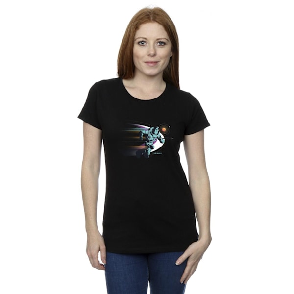 Disney Dam/Kvinnor Lightyear Running Buzz Bomull T-shirt M Svart Black M