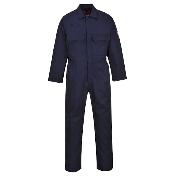 Portwest Bizweld flamskyddad overall / arbetskläder S x L Navy S x Long