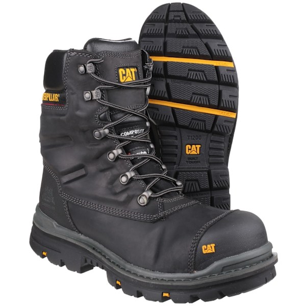 Caterpillar Adults Premier Vattentäta Komposit Arbetskängor 10 U Black 10 UK