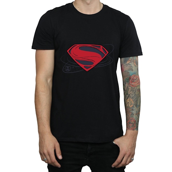 DC Comics Justice League Movie Superman Logo T-shirt 3XL B Black 3XL