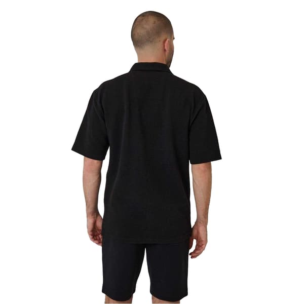Threadbare Herr Embley Enfärgad Skjorta med Avslappnad Passform S Svart Black S