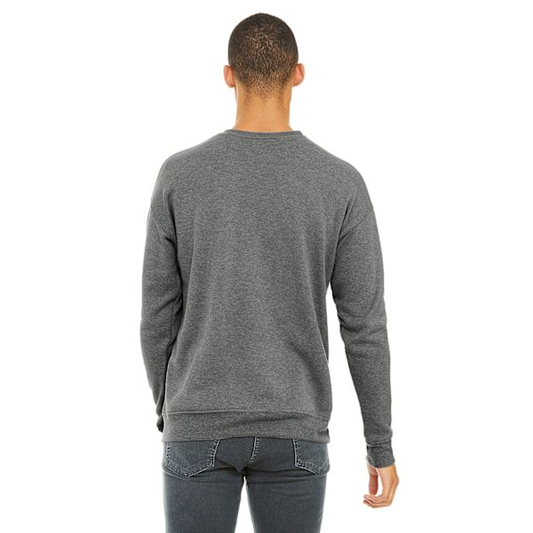 Bella + Canvas Unisex Drop Shoulder Sweatshirt M Deep He Deep Heather M