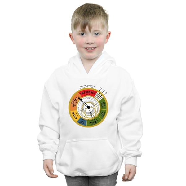 Fantastiska vidunder Boys Threat Level Hoodie 7-8 år Vit White 7-8 Years