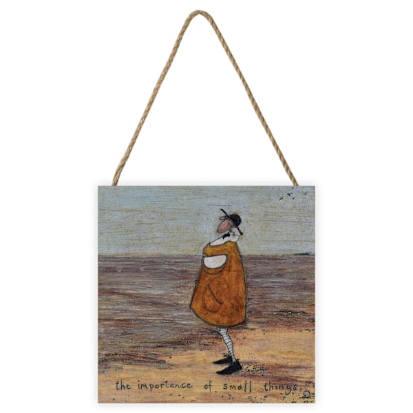 Sam Toft The Importance Of Small Things Träskylt En Storlek Brown/Grey One Size