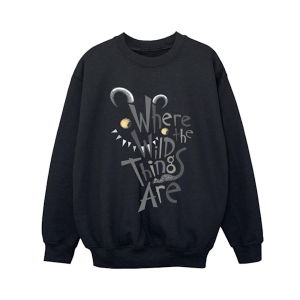 Where The Wild Things Are Pojks Sweatshirt 3-4 År Svart Black 3-4 Years