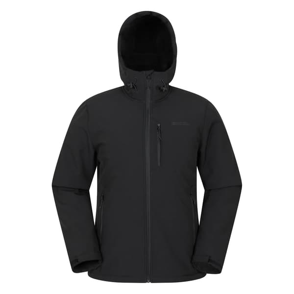 Mountain Warehouse Herr Charleston Fuskpälsfodrad Softshelljacka Black L