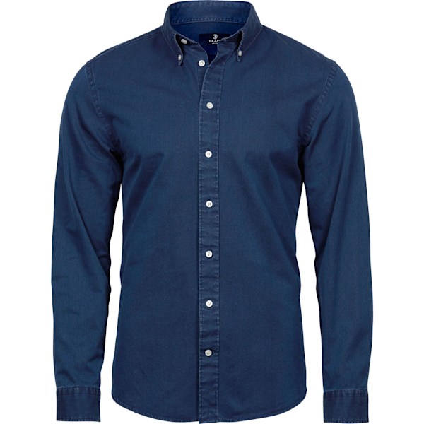 Tee Jays Herr Twill Skjorta XXL Indigo Indigo XXL