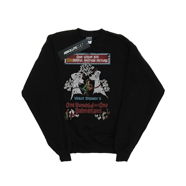 101 Dalmatiner Pojkar Poster Sweatshirt 7-8 År Svart Black 7-8 Years
