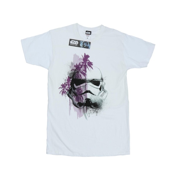 Star Wars Mens Rogue One Stormtrooper Palm Trees T-Shirt L Vit White L
