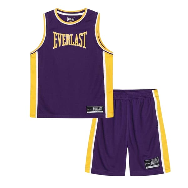 Everlast Barn Polyester Topp & Byxset Set 7-8 år Purple/Yellow 7-8 Years