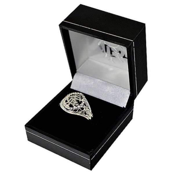 Rangers FC Medium Silver Pläterad Crest Ring One Size Silver Silver One Size