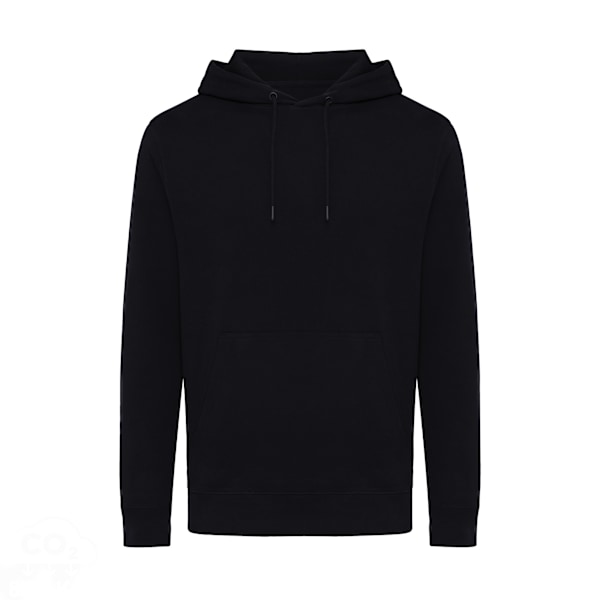Iqoniq Unisex Vuxen Rila Återvunnen Bomull Lättvikts Hoodie XS Black XS