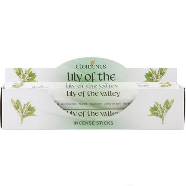 Elements Lily Of The Valley rökelsestavar (6 förpackningar) One Size W White/Green One Size