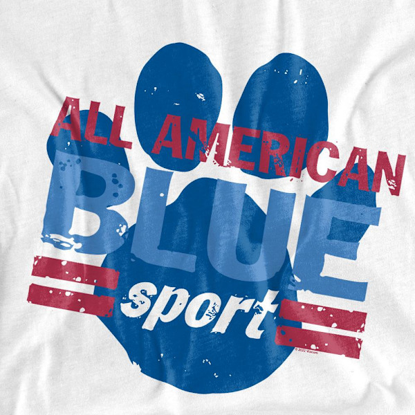 Blue´s Clues Herr All American Sport T-Shirt 5XL Vit White 5XL