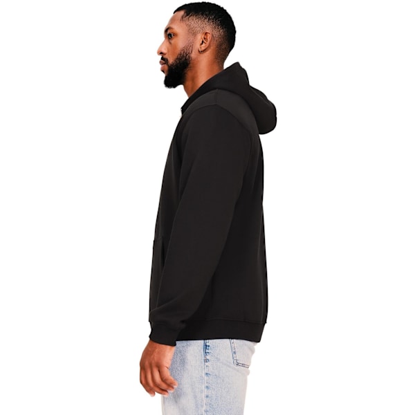 Casual Classics Unisex Vuxen Core Ringspun Bomull Hög Full Zip Black XL