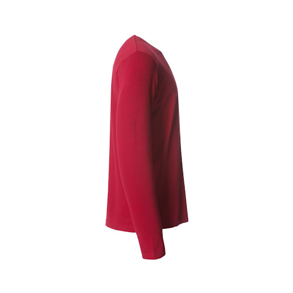 Clique Basic Långärmad T-shirt för män 4XL Röd Red 4XL