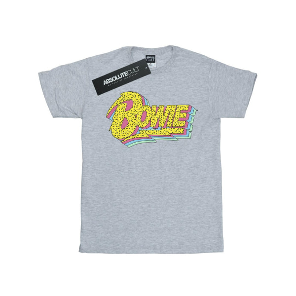 David Bowie Boys Moonlight 90s Logo T-shirt 9-11 Years Sports G Sports Grey 9-11 Years