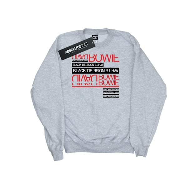 David Bowie Boys Black Tie White Noise Sweatshirt 12-13 år S Sports Grey 12-13 Years