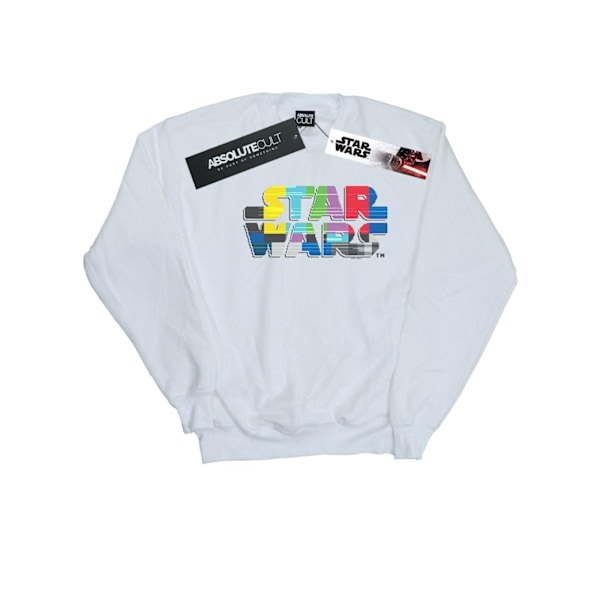 Star Wars Herr Test Card Logo Sweatshirt 5XL Vit White 5XL