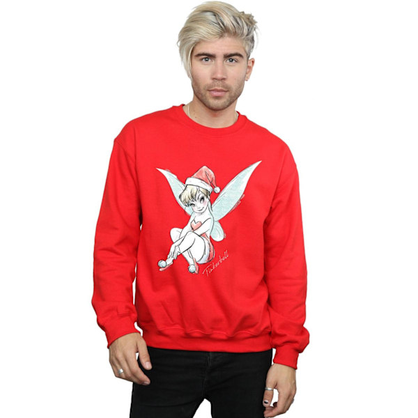 Disney Mens Tinkerbell Jul Fe Sweatshirt M Röd Red M