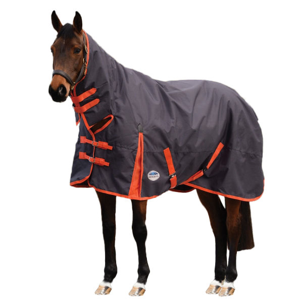 Weatherbeeta Comfitec Essential Combo Neck Heavy Turnout Rug 6f Navy/Silver/Red 6ft 5