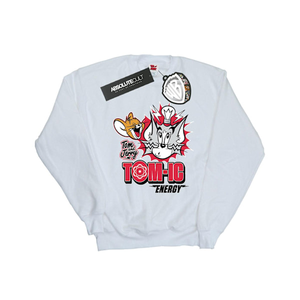 Tom And Jerry Girls Tomic Energy Sweatshirt 5-6 år Vit White 5-6 Years