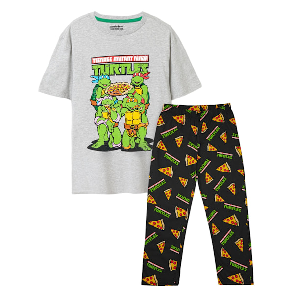 Teenage Mutant Ninja Turtles Pyjamas för män med logotyp XXL Svart/Grå Black/Grey XXL