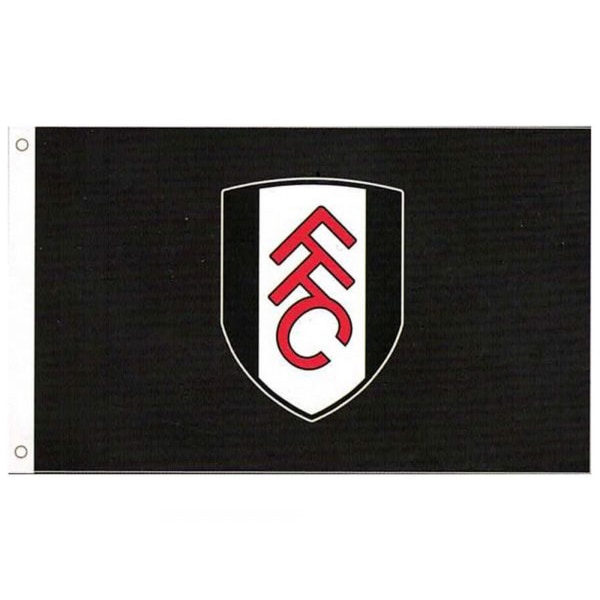 Fulham FC Crest Flag One Size Svart/Vit Black/White One Size