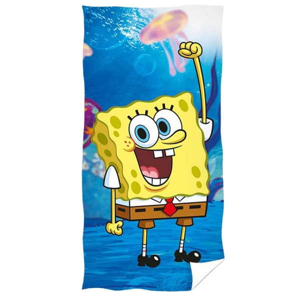 SpongeBob SquarePants Strandhandduk 140cm x 70cm Vibrant Blue/Mul Vibrant Blue/Multicoloured 140cm x 70cm