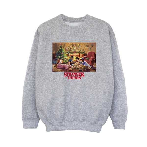 Netflix Boys Stranger Things Julsamling Sweatshirt 7-8 Sports Grey 7-8 Years