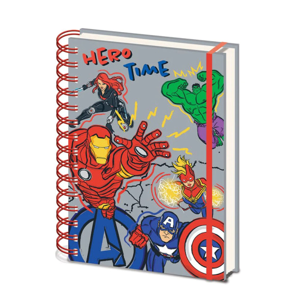 Avengers Hero Club A5 Notebook 21cm x 15cm x 1,7cm Grå/Vit Grey/White 21cm x 15cm x 1.7cm