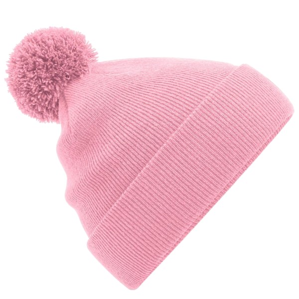 Beechfield Barn/Barn Original Pom Pom Beanie En Storlek Skymning Dusky Pink One Size