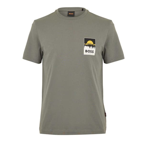 Boss Herr Mountain Jersey T-shirt S Grå Grey S