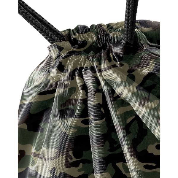 Bagbase Premium Gymsac Water Resistant Bag (11 liter) One Size Jungle Camo One Size