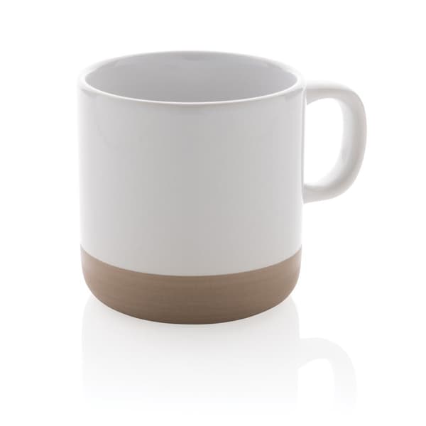 XD Collection Glaserad Keramikmugg 360ml One Size Vit White One Size