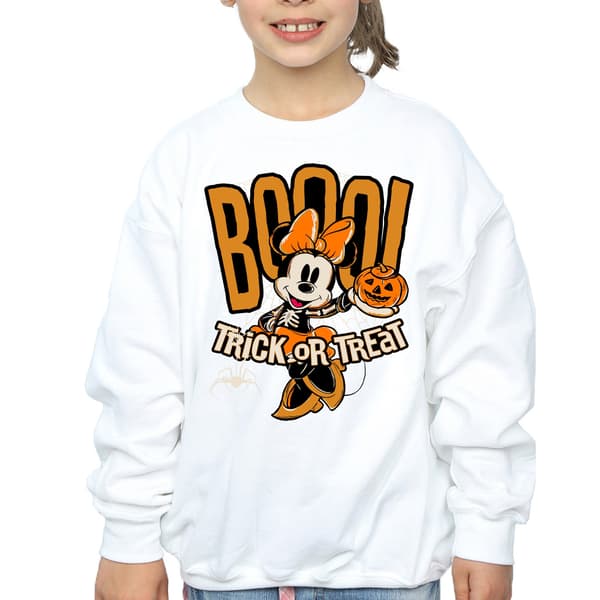 Disney Dam/Dam Boo Minnie Mouse Sweatshirt L Vit White L